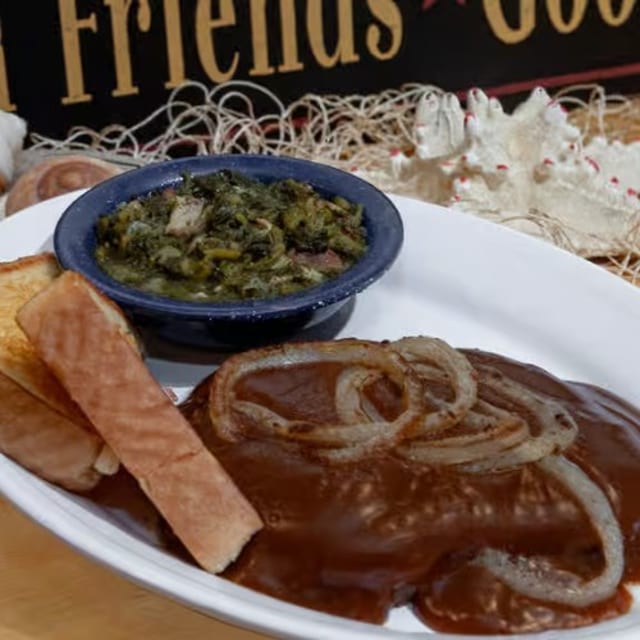 Hamburger Steak.