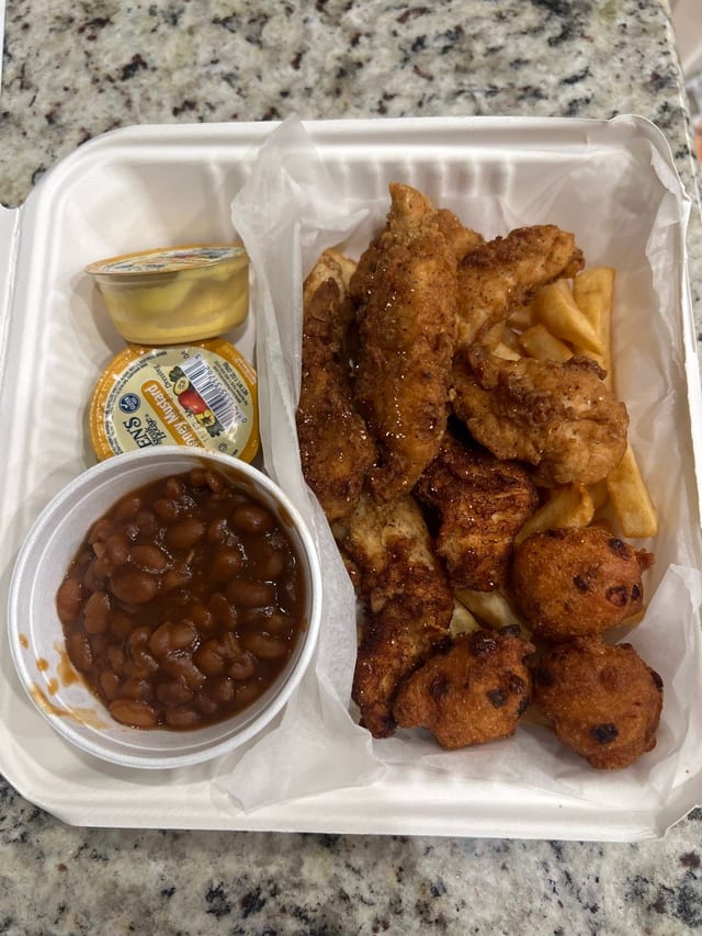 Chicken Strip Dinner.