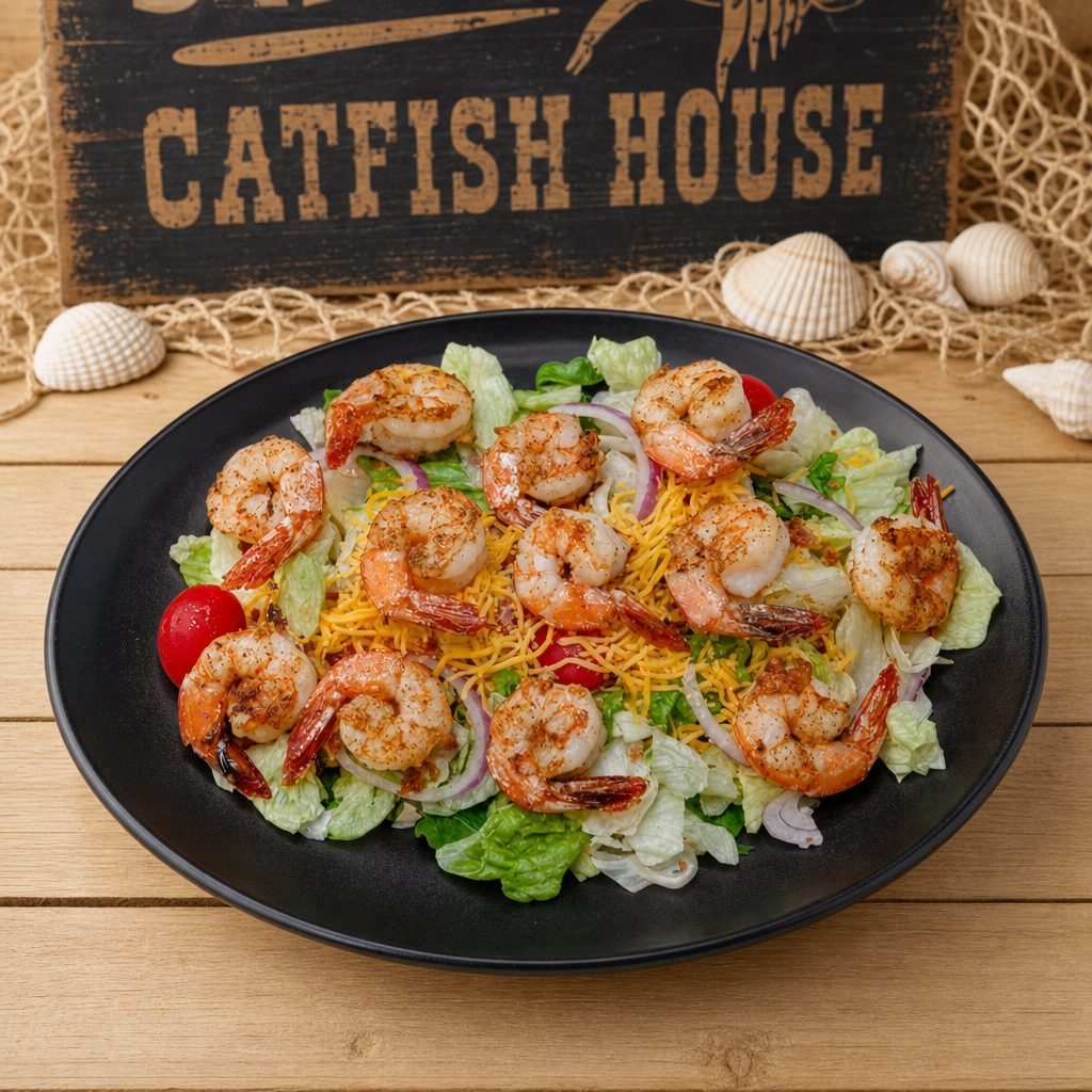 Popcorn Shrimp Salad.