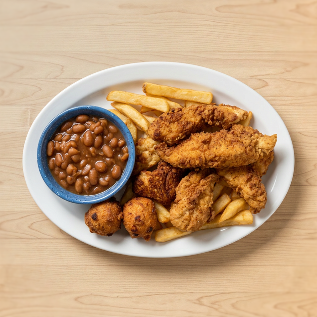 Chicken Strip Dinner.